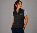 DOUDOUNE SANS MANCHE K6114 NOIRE FEMME BRODEE FLIGHT LEVEL