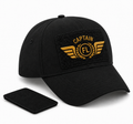 CASQUETTE B638 AVEC PATCH AMOVIBLE NOIRE BRODEE FLIGHT LEVEL