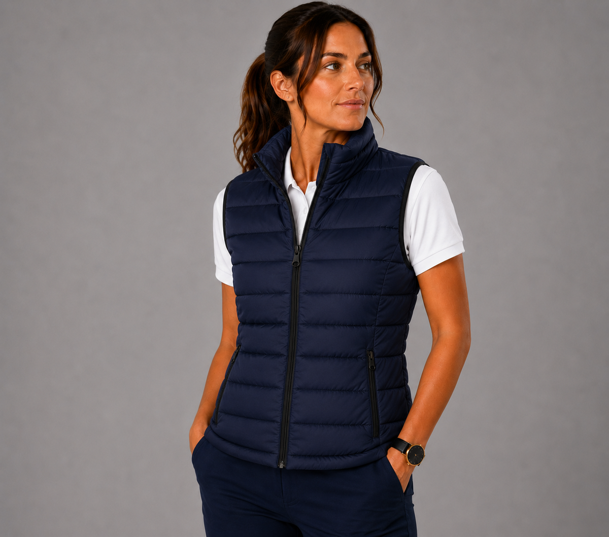 DOUDOUNE SANS MANCHE K6114 UNI  MARINE