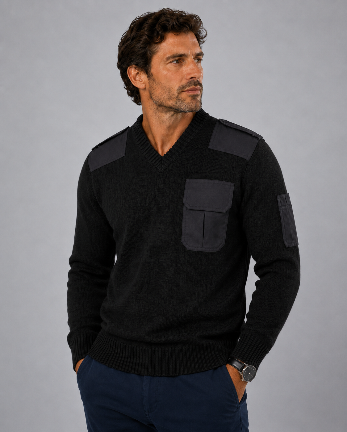 PULL COMBAT NOIR