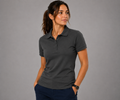 POLO FEMME  MANCHE COURTE K242 UNIS ANTHRACITE