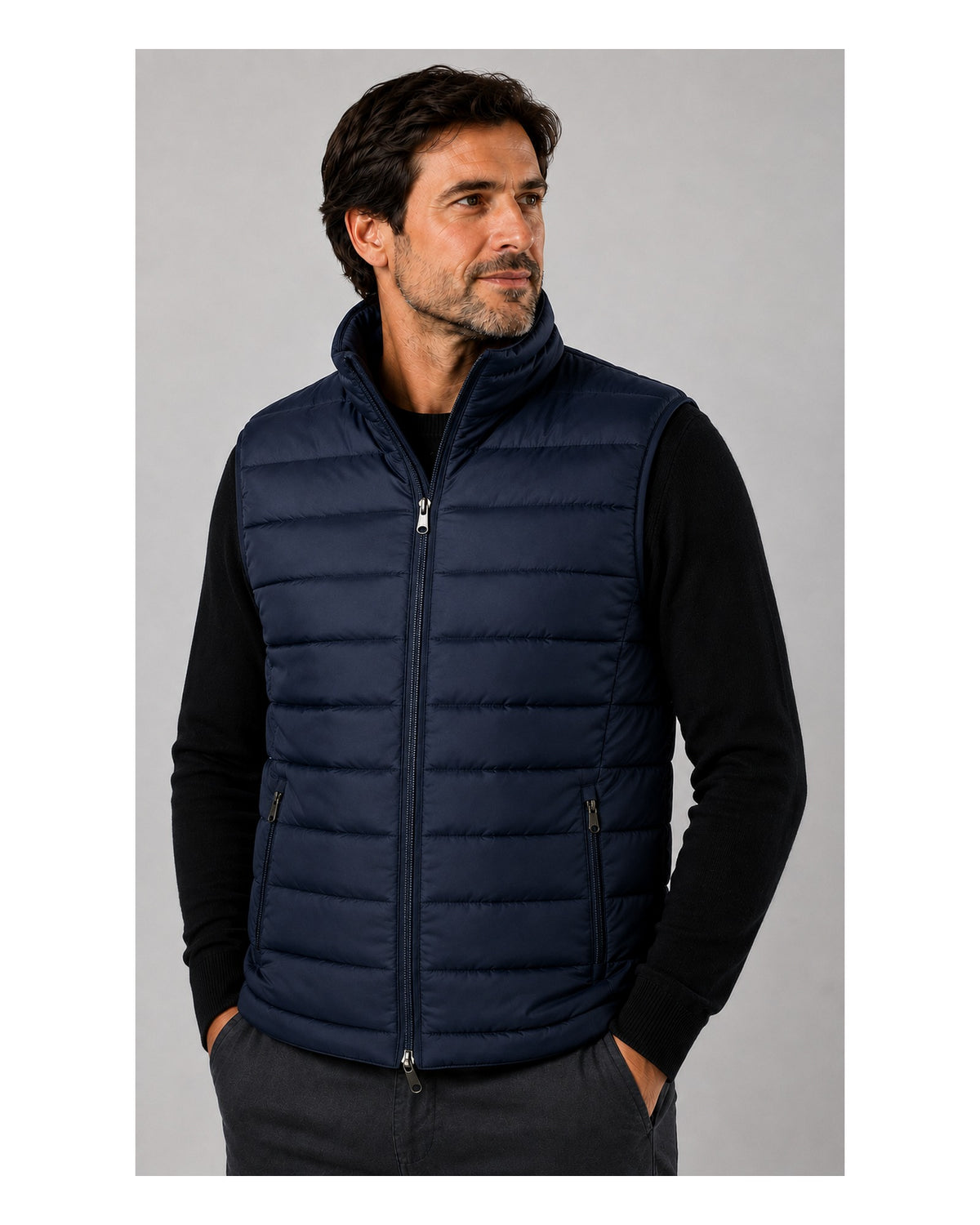 DOUDOUNE SANS MANCHE K6113 UNI MARINE