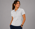 POLO FEMME  MANCHE COURTE K242 UNIS GRIS CLAIR